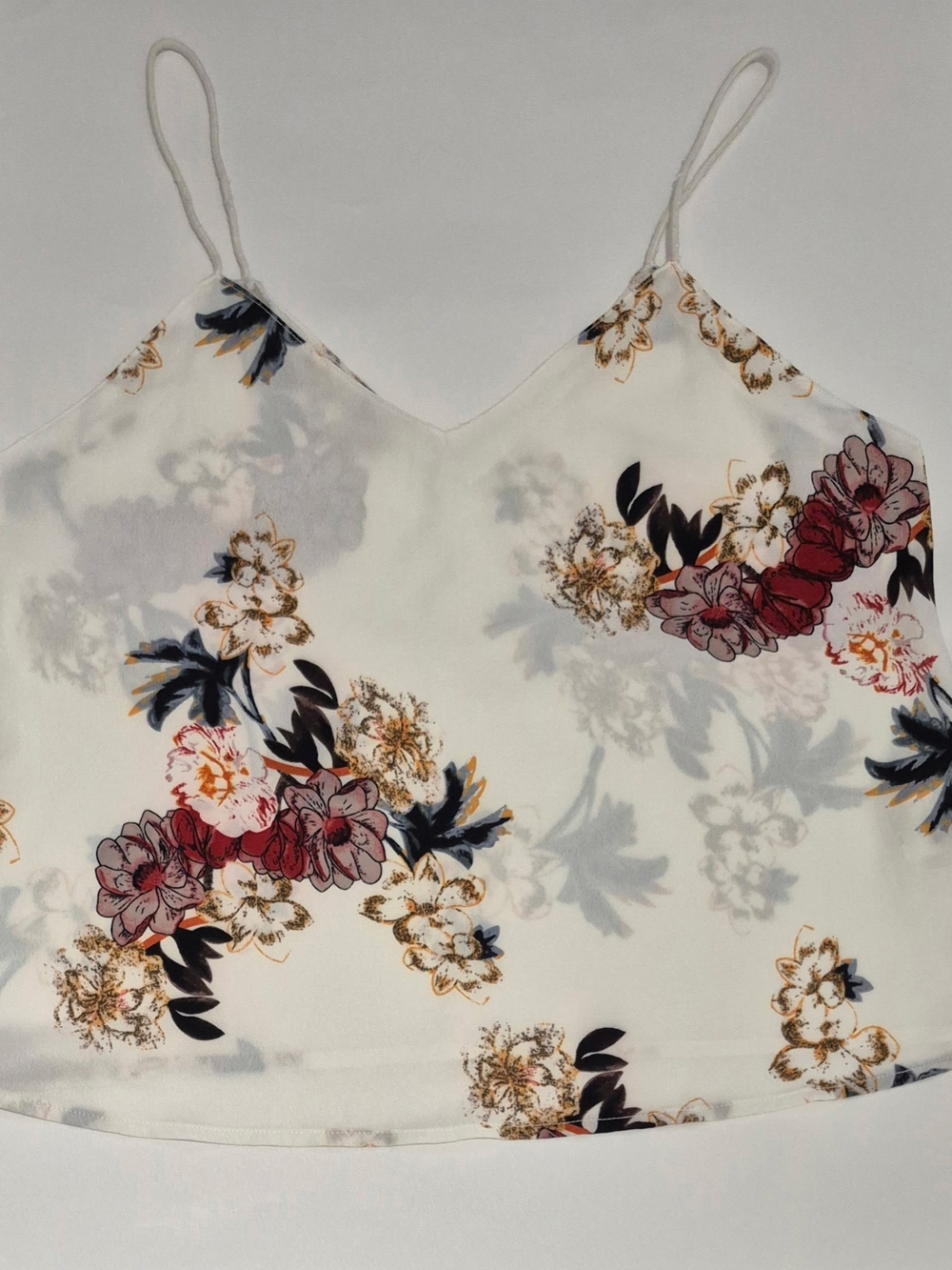 SHEIN  Floral V-Neck Spaghetti Strap Cami Floral Tank Size M